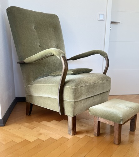 Nostalgie retro samt - retro, sessel